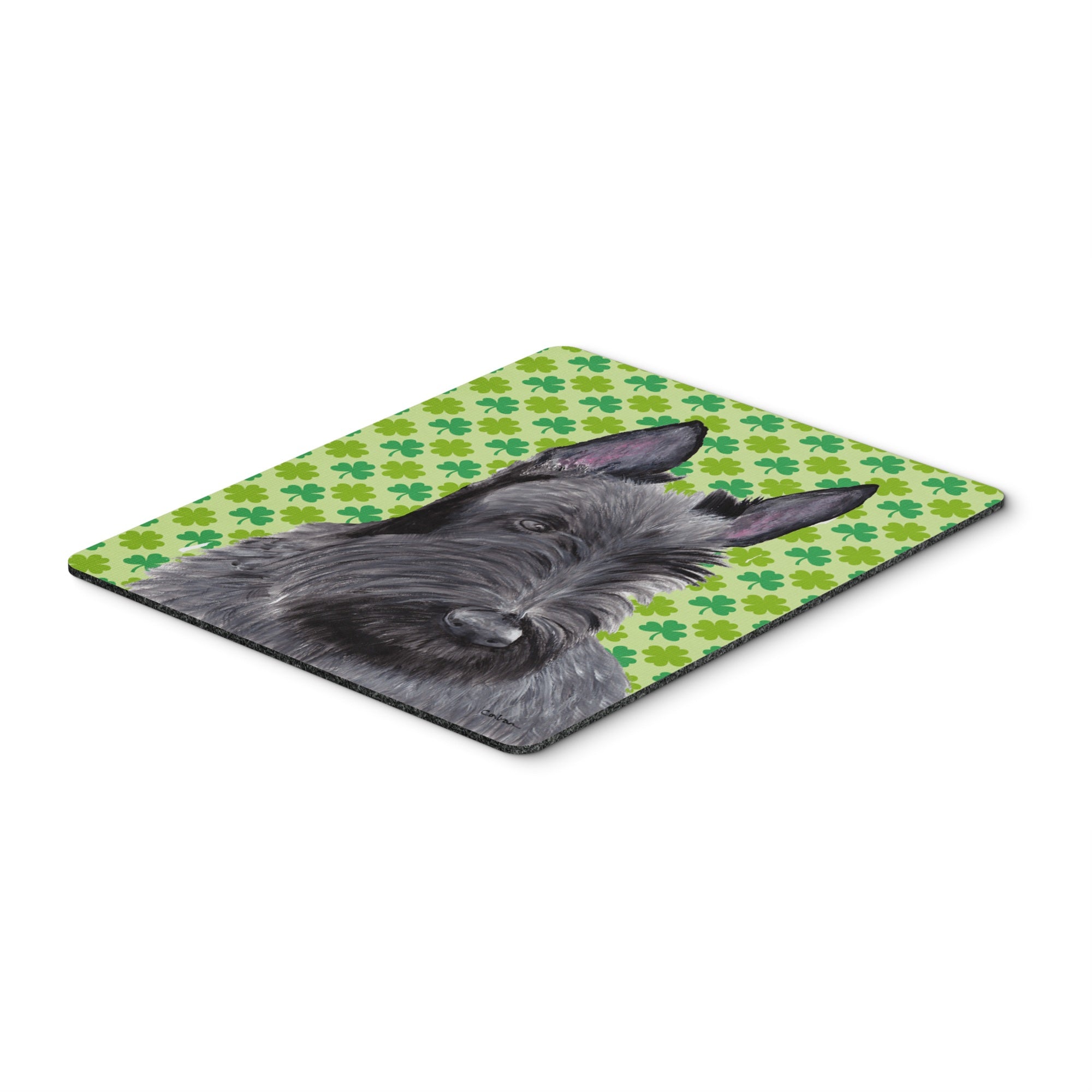 Caroline'S Treasures Scottish Terrier St. Patrick'S Day Shamrock Mouse Pad/Hot Pad/Trivet (Sc9306Mp)