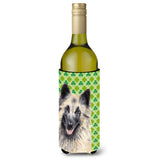 Belgian Tervuren St. Patrick'S Day Shamrock Portrait Wine Bottle Beverage Insulator Beverage Insulator Hugger