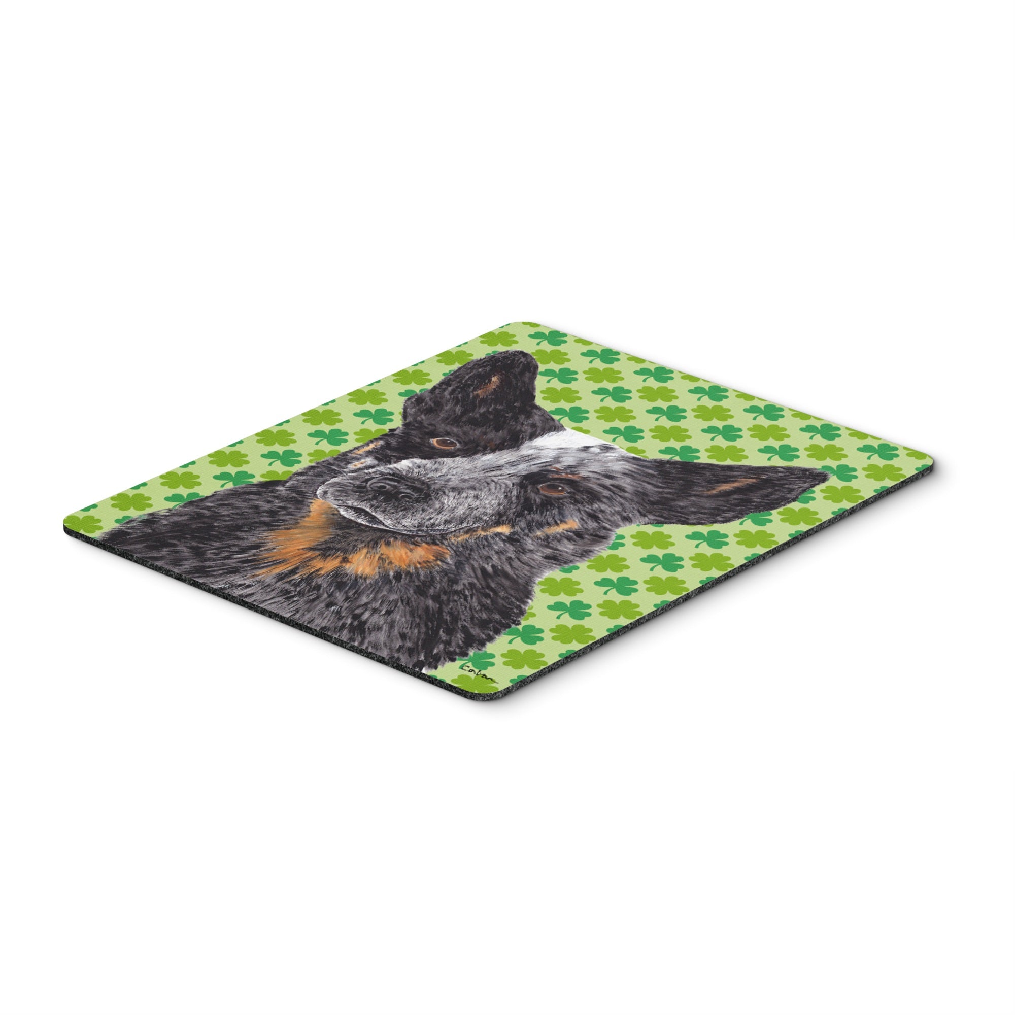Caroline'S Treasures Australian Cattle Dog St. Patrick'S Day Shamrock Mouse Pad/Hot Pad/Trivet (Sc9316Mp)