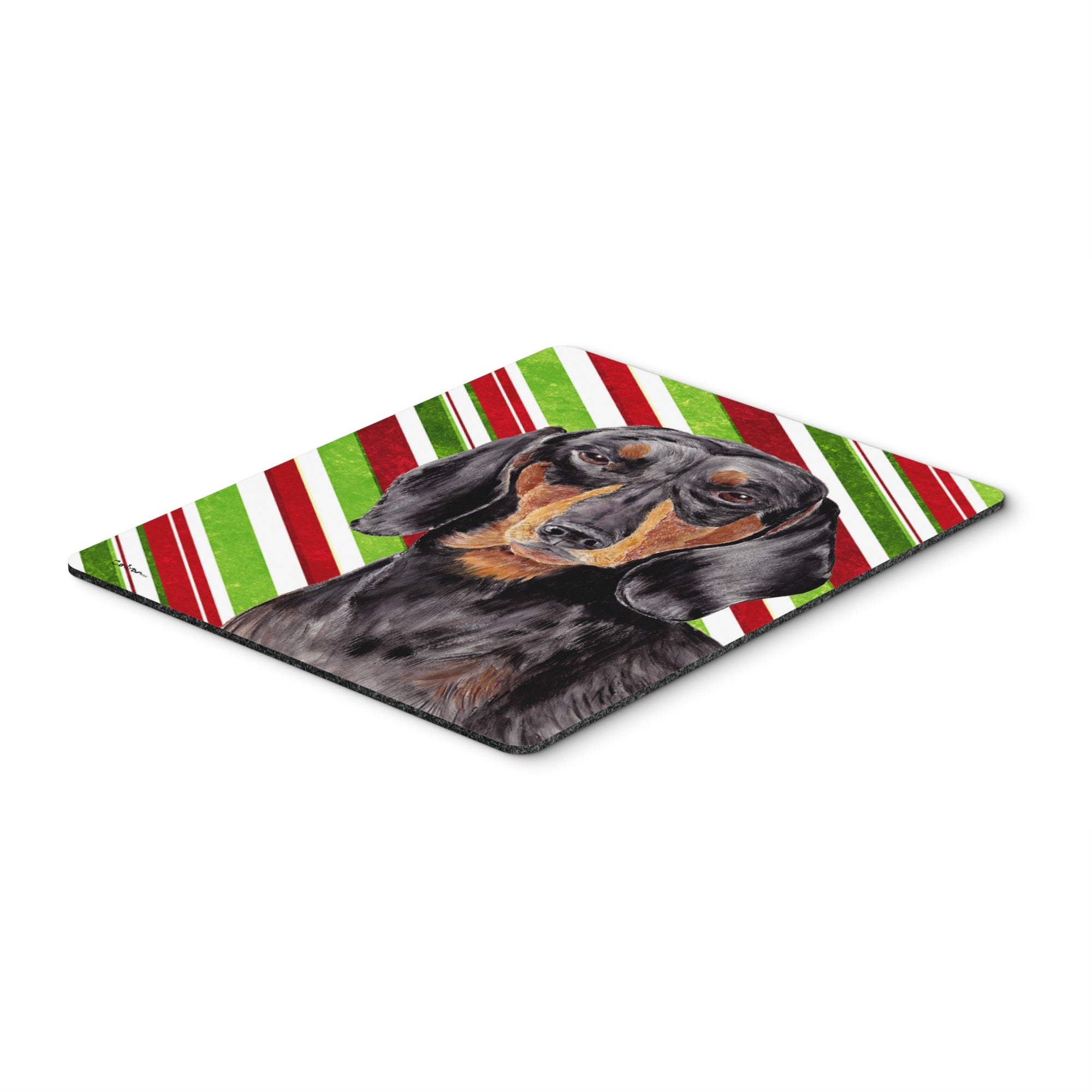 Caroline'S Treasures Mouse/Hot Pad/Trivet, Dachshund Candy Cane Holiday Christmas (Sc9323Mp)