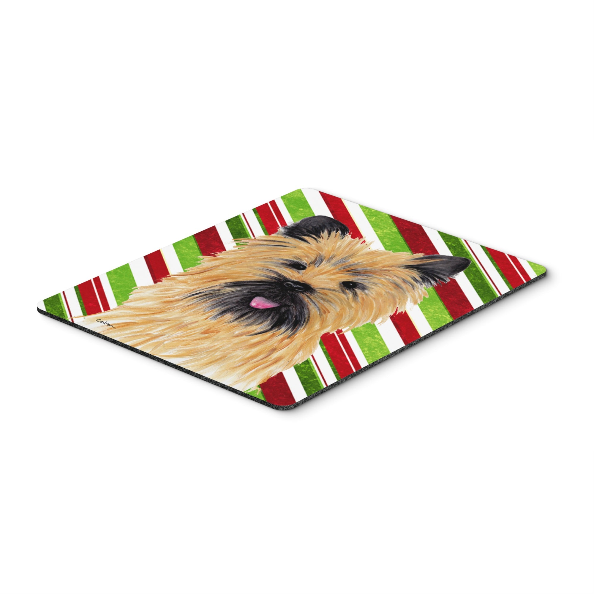 Caroline'S Treasures Mouse/Hot Pad/Trivet, Cairn Terrier Candy Cane Holiday Christmas (Sc9335Mp)