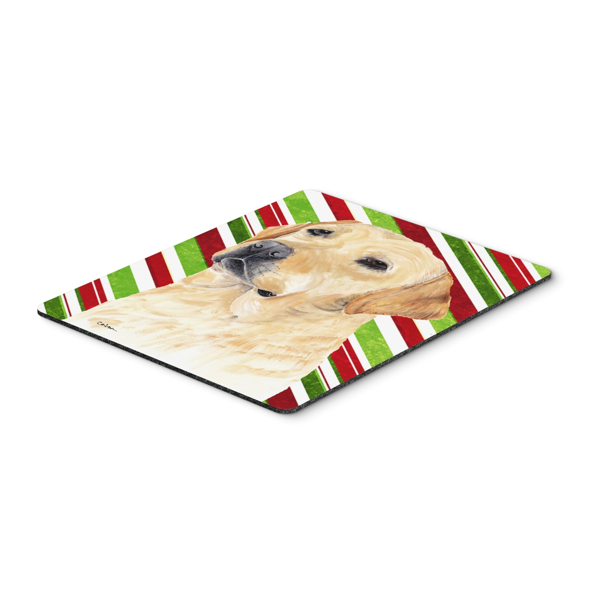 Caroline'S Treasures Mouse/Hot Pad/Trivet, Labrador Candy Cane Holiday Christmas (Sc9336Mp)