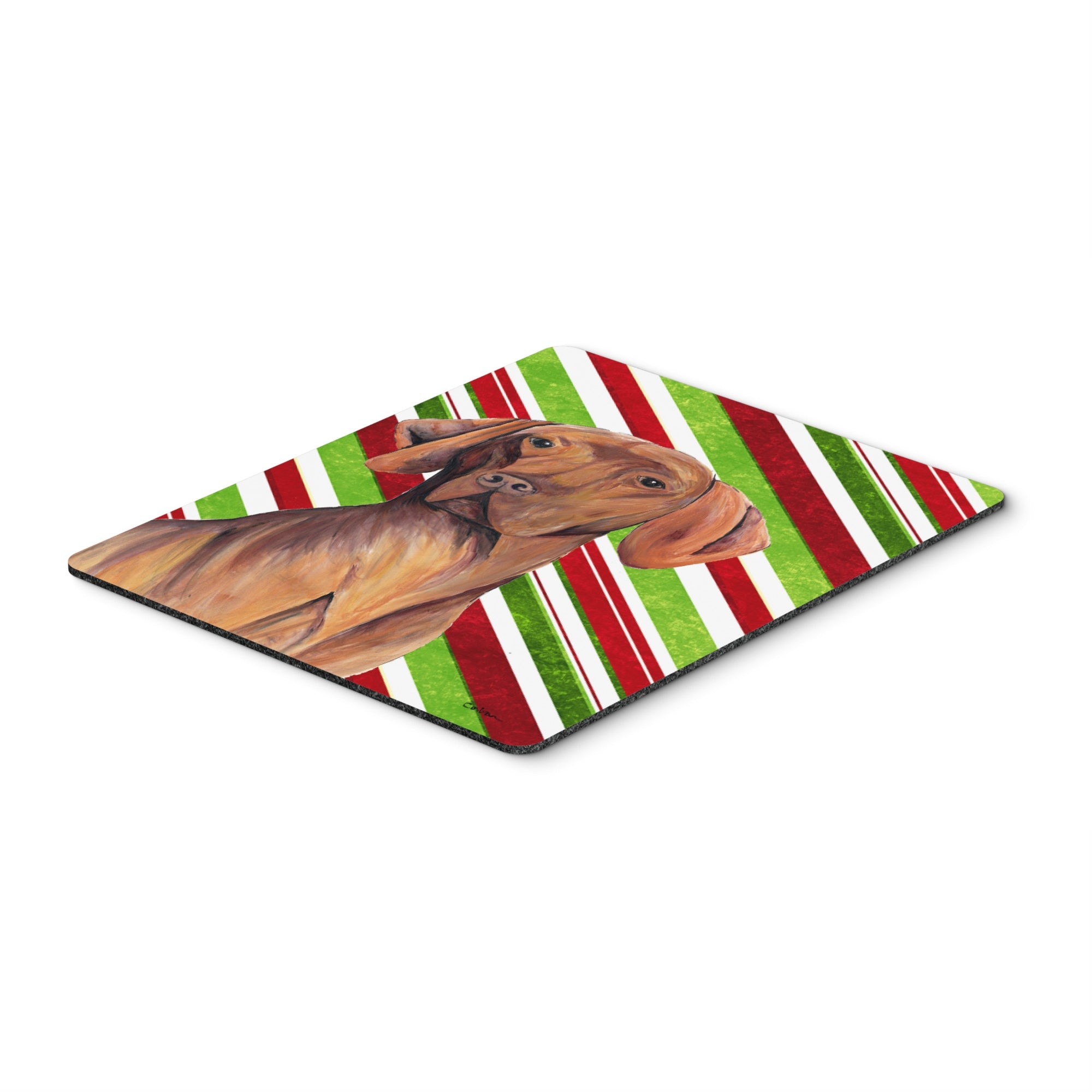 Caroline'S Treasures Mouse/Hot Pad/Trivet, Vizsla Candy Cane Holiday Christmas (Sc9338Mp)