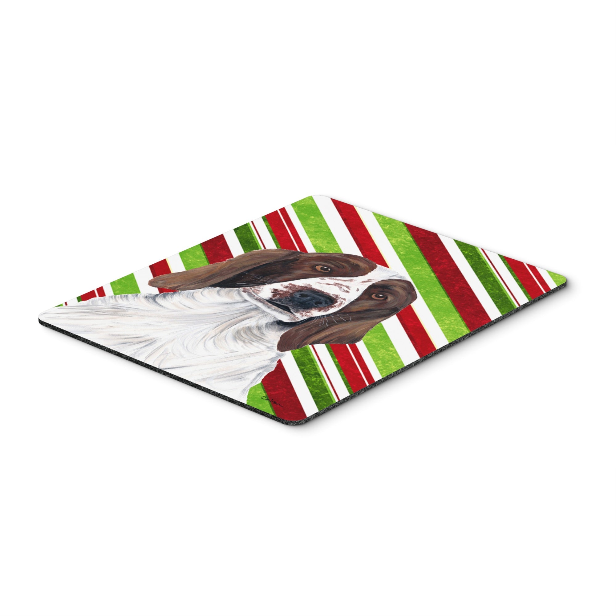 Caroline'S Treasures Mouse/Hot Pad/Trivet, Welsh Springer Spaniel Candy Cane Christmas (Sc9340Mp)