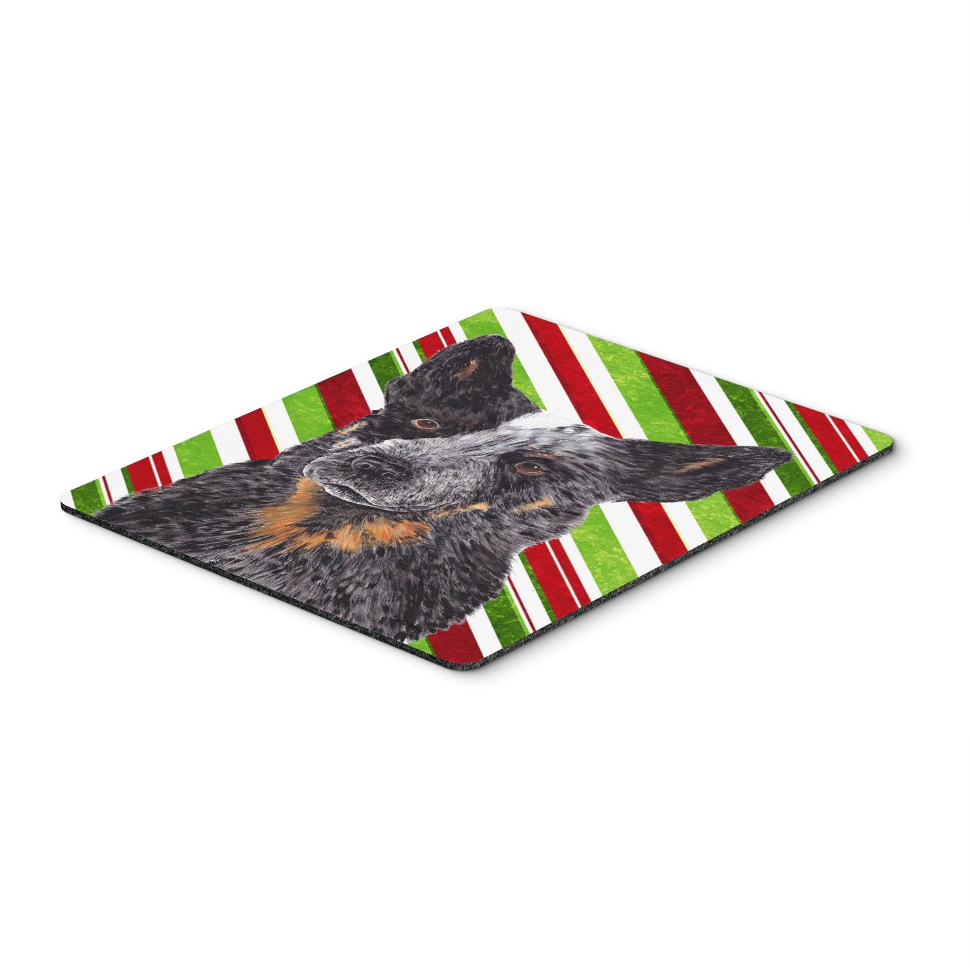 Caroline'S Treasures Mouse/Hot Pad/Trivet, Australian Cattle Dog Candy Cane Holiday Christmas (Sc9356Mp)