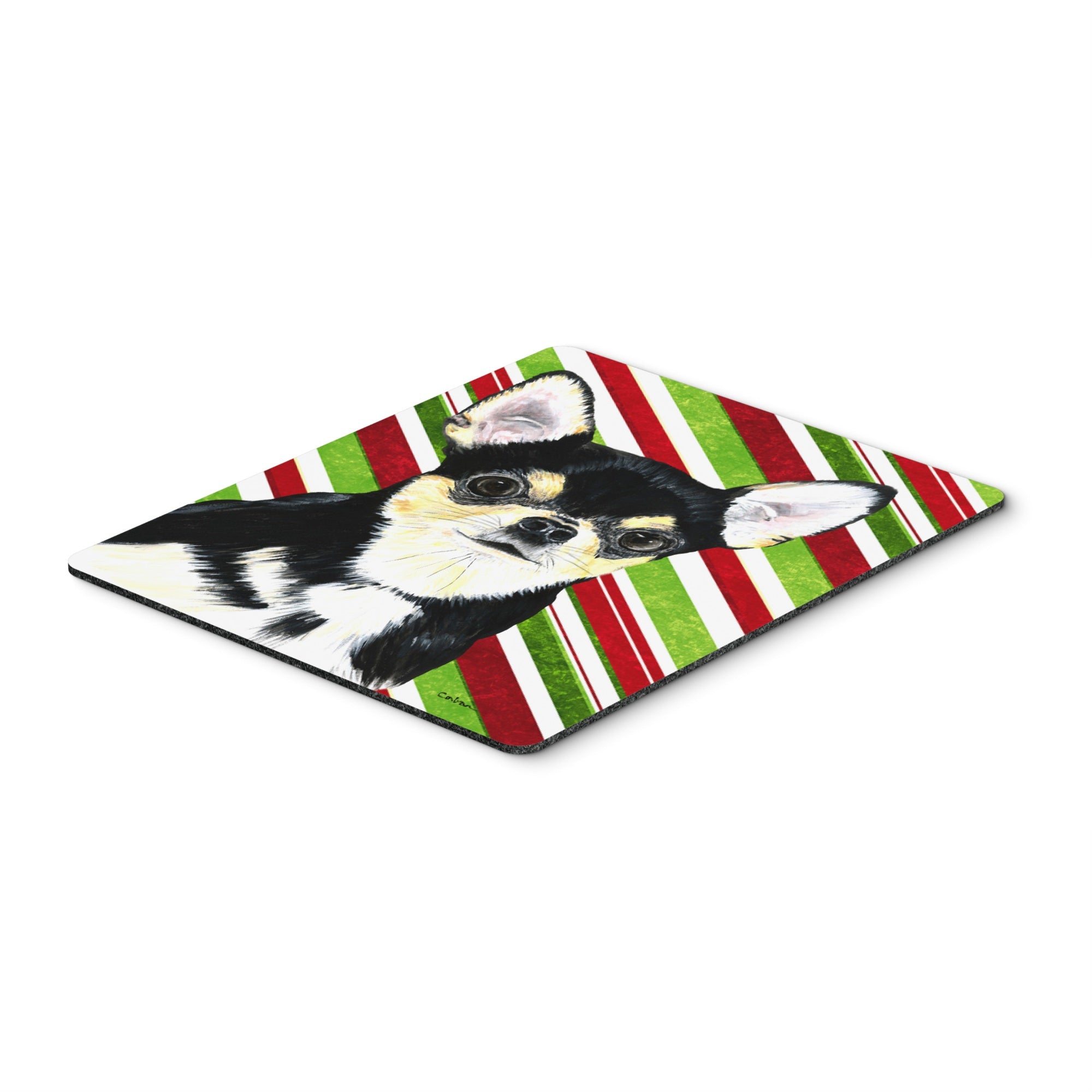 Caroline'S Treasures Mouse/Hot Pad/Trivet, Chihuahua Candy Cane Holiday Christmas (Sc9359Mp)