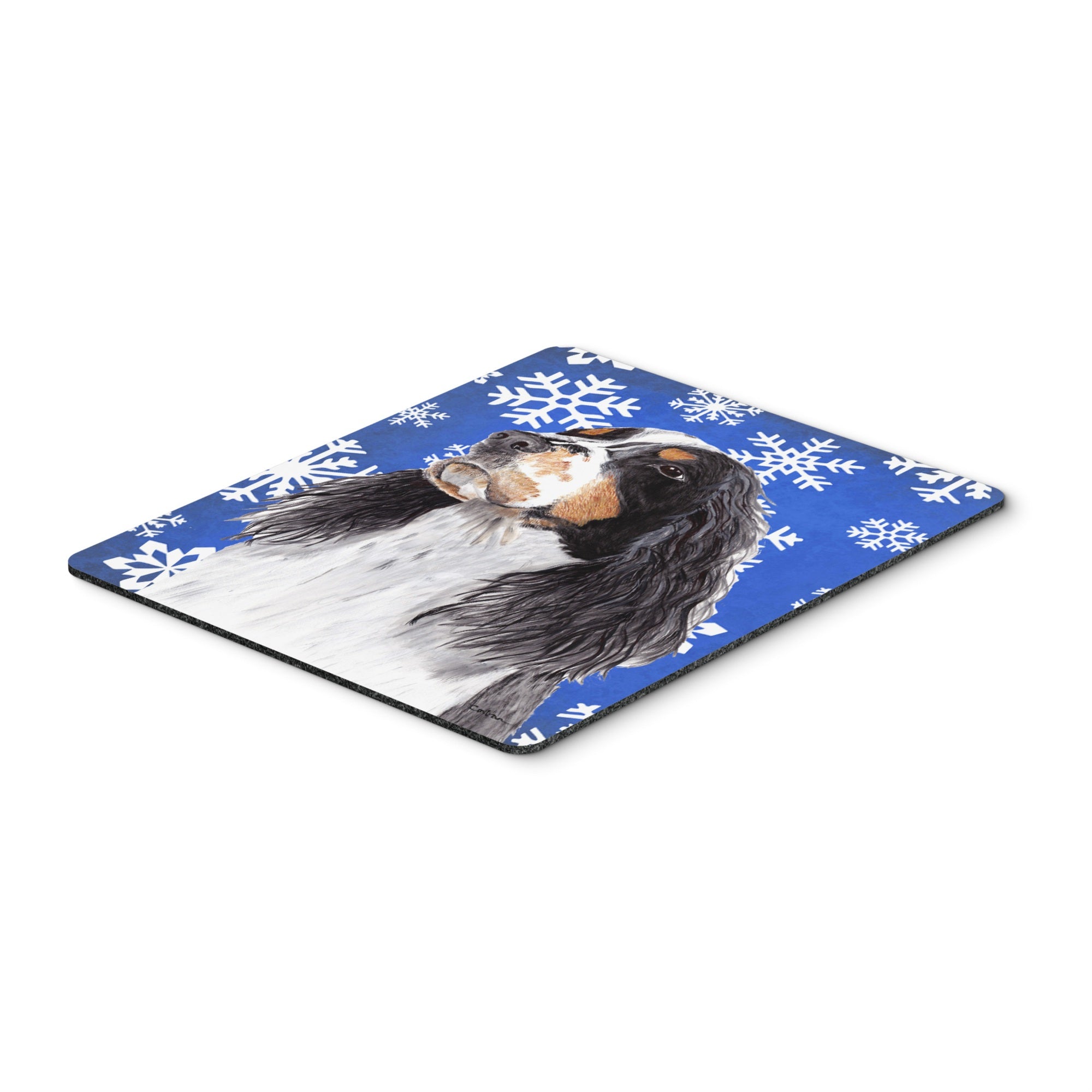 Caroline'S Treasures Mouse/Hot Pad/Trivet, Springer Spaniel Winter Snowflakes Holiday (Sc9361Mp)