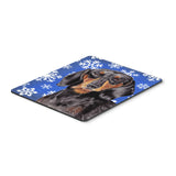Caroline'S Treasures Mouse/Hot Pad/Trivet, Dachshund Winter Snowflakes Holiday (Sc9363Mp)