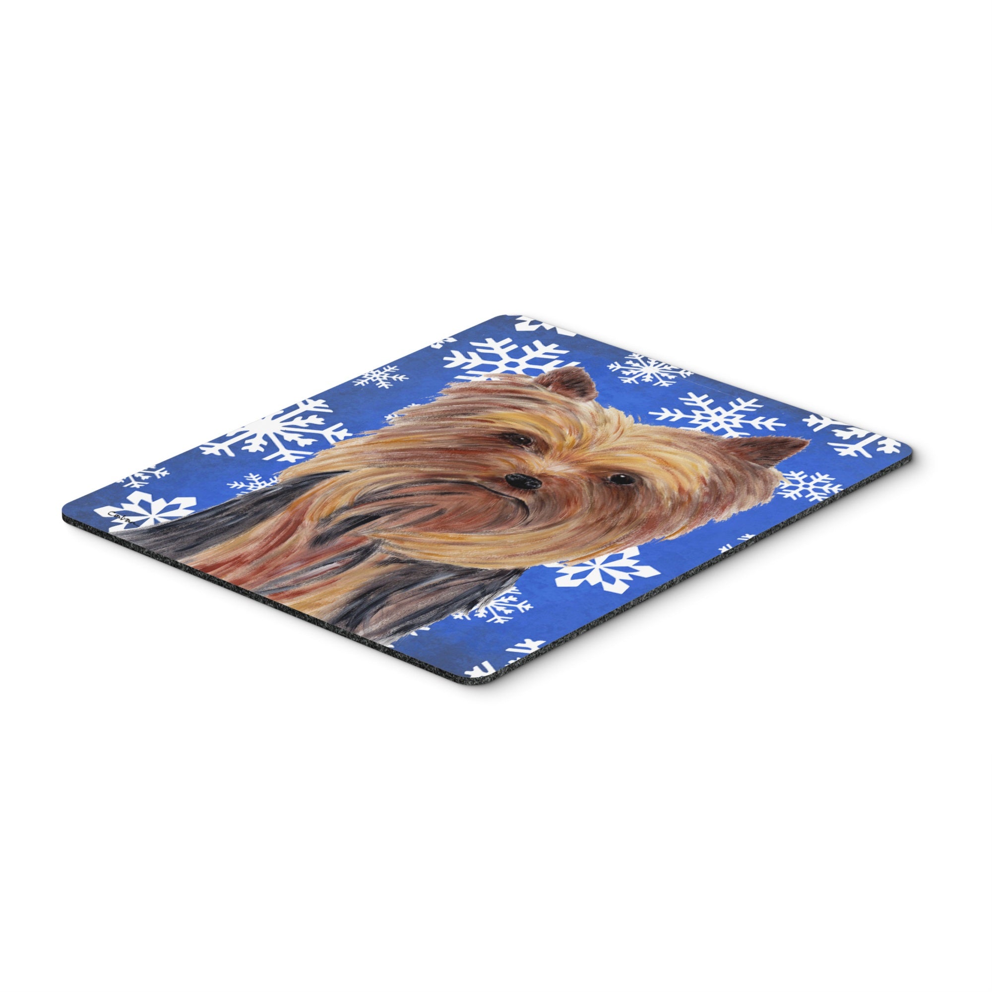 Caroline'S Treasures Mouse/Hot Pad/Trivet, Yorkie Winter Snowflakes Holiday (Sc9365Mp)