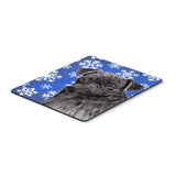 Caroline'S Treasures Mouse/Hot Pad/Trivet, Pug Winter Snowflakes Holiday (Sc9366Mp)