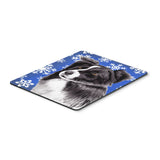 Caroline'S Treasures Mouse/Hot Pad/Trivet, Border Collie Winter Snowflakes Holiday (Sc9367Mp)