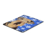 Caroline'S Treasures Mouse/Hot Pad/Trivet, Airedale Winter Snowflakes Holiday (Sc9373Mp)