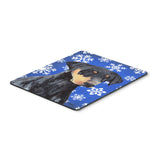 Caroline'S Treasures Mouse/Hot Pad/Trivet, Doberman Winter Snowflakes Holiday (Sc9377Mp)