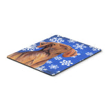 Caroline'S Treasures Mouse/Hot Pad/Trivet, Vizsla Winter Snowflakes Holiday (Sc9378Mp)