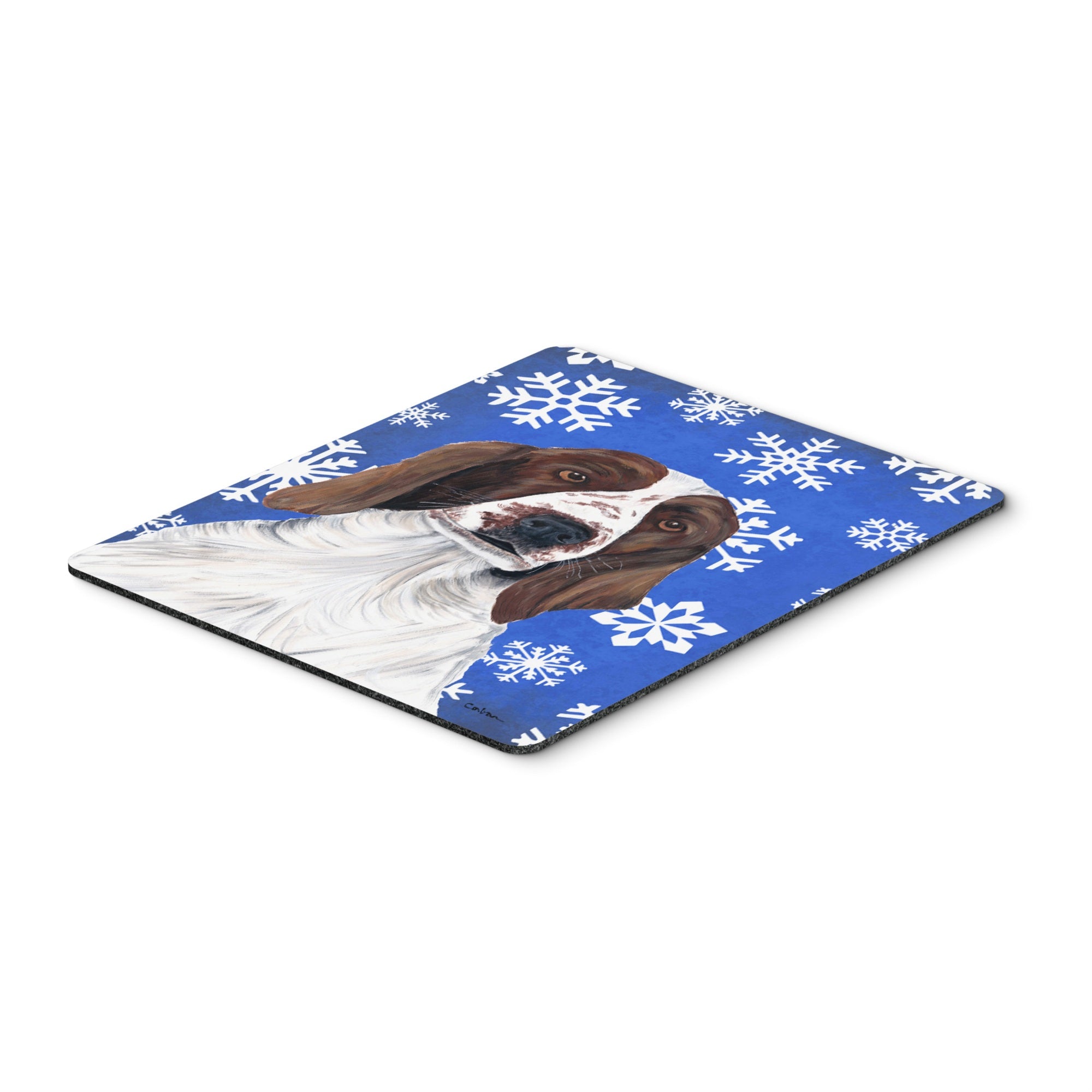 Caroline'S Treasures Mouse/Hot Pad/Trivet, Welsh Springer Spaniel Winter Snowflakes Holiday (Sc9380Mp)