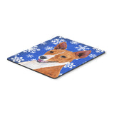 Caroline'S Treasures Mouse/Hot Pad/Trivet, Basenji Winter Snowflakes Holiday (Sc9387Mp)