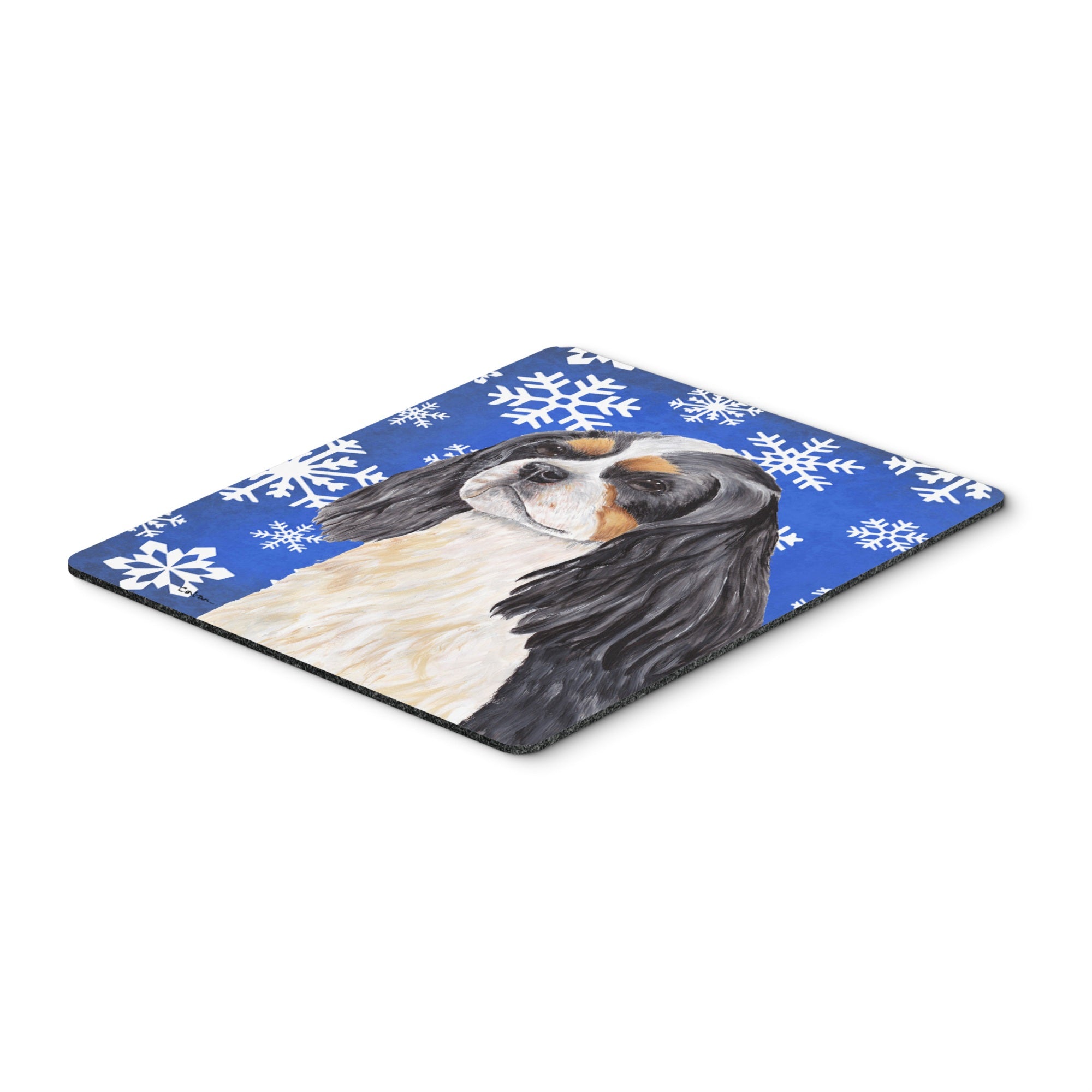 Caroline'S Treasures Mouse/Hot Pad/Trivet, Cavalier Spaniel Winter Snowflakes Holiday (Sc9391Mp)
