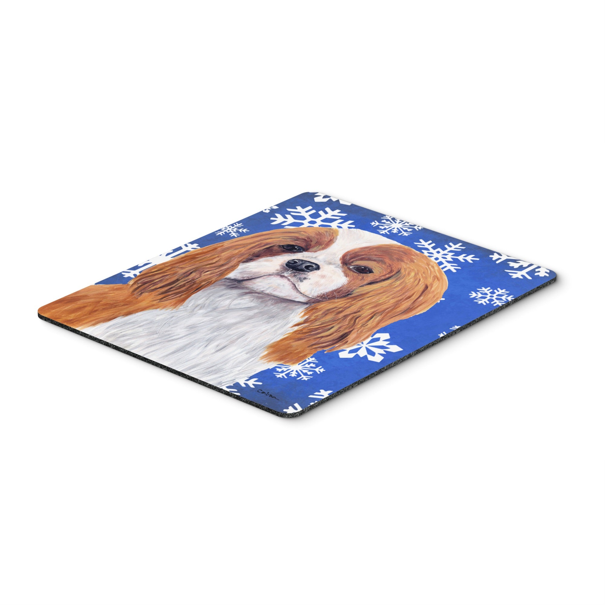 Caroline'S Treasures Mouse/Hot Pad/Trivet, Cavalier Spaniel Winter Snowflakes Holiday (Sc9394Mp)