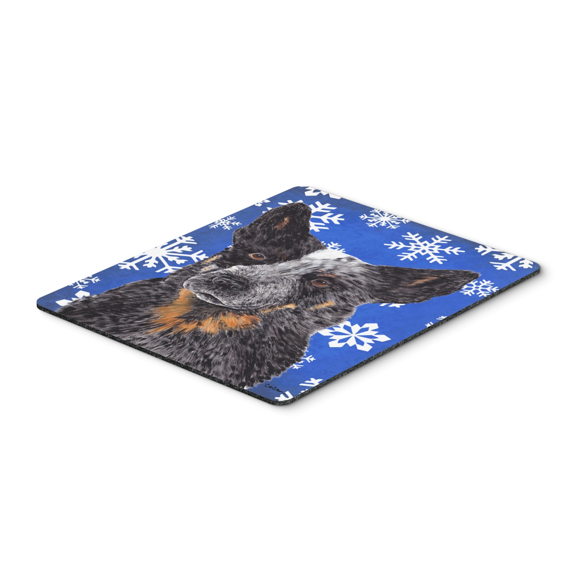 Caroline'S Treasures Mouse/Hot Pad/Trivet, Australian Cattle Dog Winter Snowflakes Holiday (Sc9396Mp)