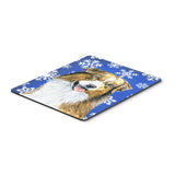 Caroline'S Treasures Mouse/Hot Pad/Trivet, Australian Shepherd Winter Snowflakes Holiday (Sc9397Mp)