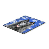 Caroline'S Treasures Mouse/Hot Pad/Trivet, Belgian Sheepdog Winter Snowflakes Holiday (Sc9398Mp)