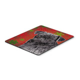 Caroline'S Treasures Mouse/Hot Pad/Trivet, Pug Red & Green Snowflakes Holiday Christmas (Sc9406Mp)
