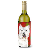Westie Snowflakes Holiday Christmas Wine Bottle Beverage Insulator Beverage Insulator Hugger