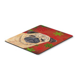 Caroline'S Treasures Mouse/Hot Pad/Trivet, Pug Red & Green Snowflakes Holiday Christmas (Sc9411Mp)