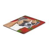 Caroline'S Treasures Mouse/Hot Pad/Trivet, Boxer Red & Green Snowflakes Holiday Christmas (Sc9430Mp)