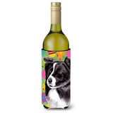 Border Collie Easter Eggtravaganza Wine Bottle Beverage Insulator Beverage Insulator Hugger