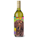 Dachshund Easter Eggtravaganza Wine Bottle Beverage Insulator Beverage Insulator Hugger Sc9448Literk