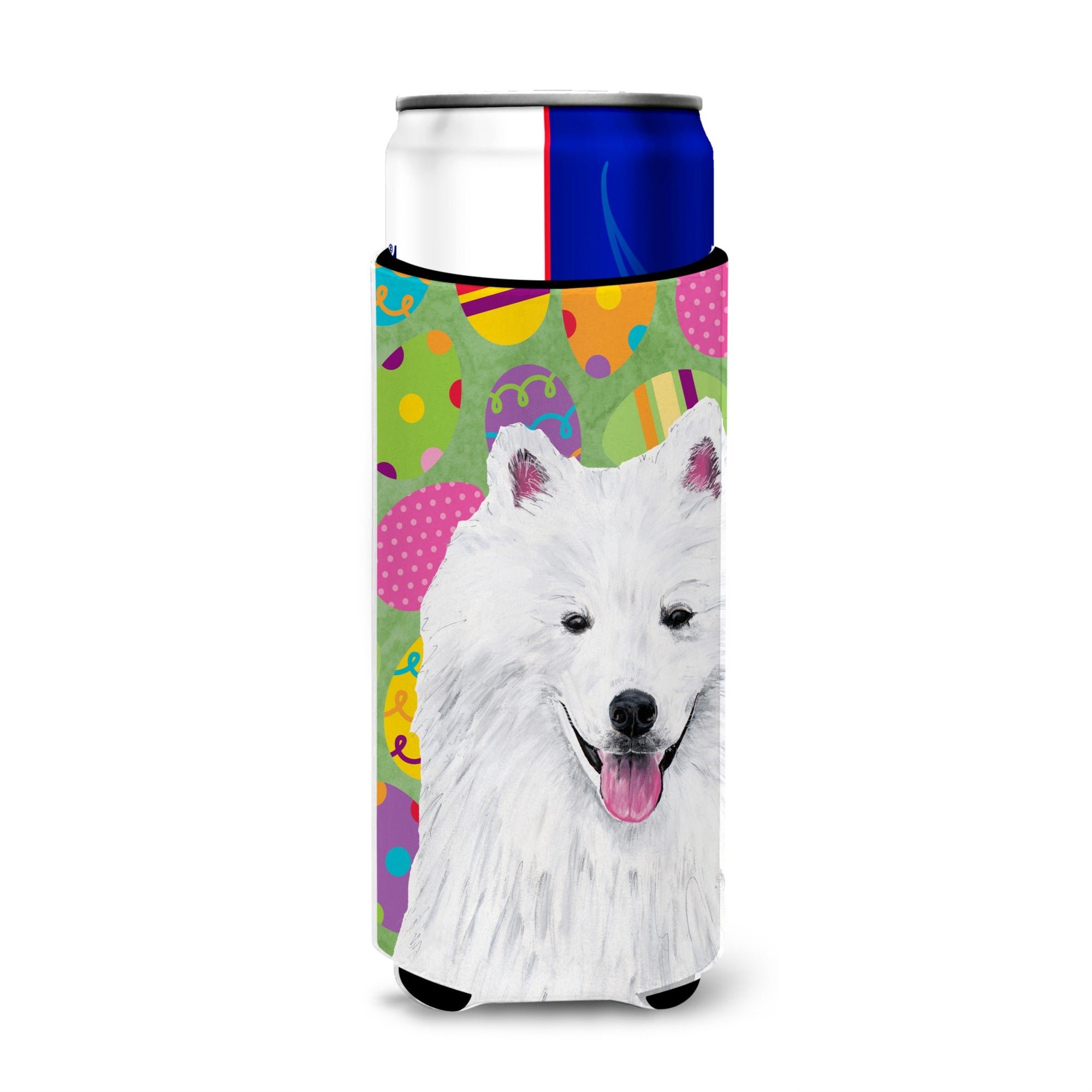 American Eskimo Easter Eggtravaganza Ultra Beverage Insulators For Slim Cans Sc9459Muk