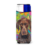 German Shorthaired Pointer Easter Eggtravaganza Ultra Beverage Insulators For Slim Cans Sc9475Muk