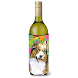 Australian Shepherd Easter Eggtravaganza Wine Bottle Beverage Insulator Beverage Insulator Hugger Sc9477Literk