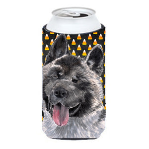 Akita Candy Corn Halloween Tall Boy Beverage Insulator Hugger Sc9486Tbc
