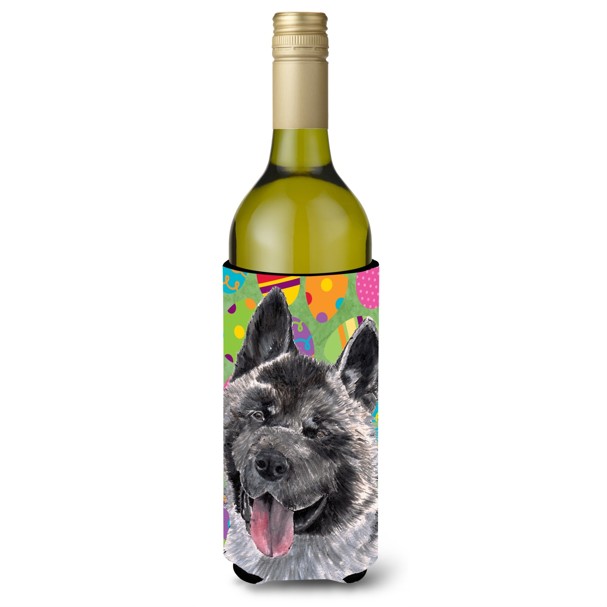 Akita Easter Eggtravaganza Wine Bottle Beverage Insulator Hugger Sc9488Literk