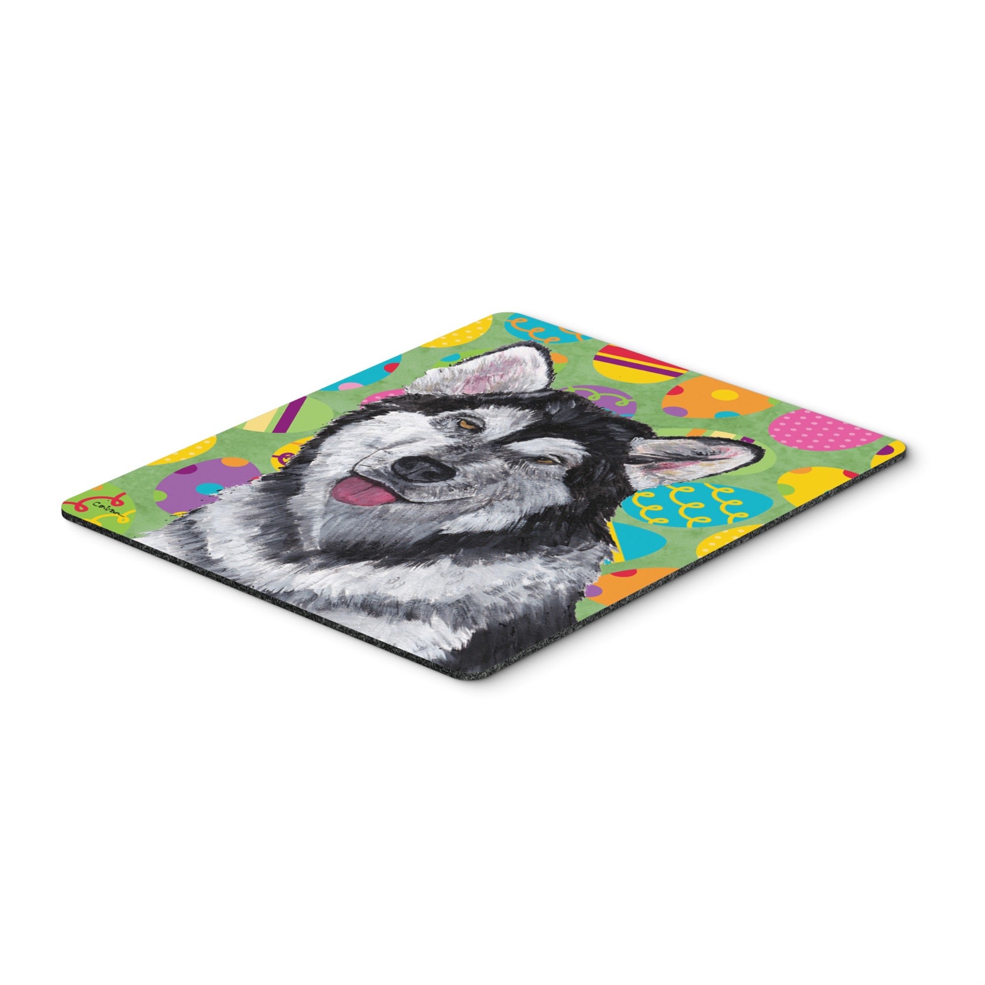 Caroline'S Treasures Alaskan Malamute Easter Eggtravaganza Mouse Pad/Hot Pad/Trivet (Sc9489Mp)