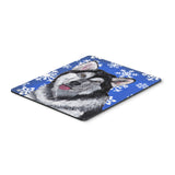 Caroline'S Treasures Alaskan Malamute Winter Snowflakes Holiday Mouse Pad/Hot Pad/Trivet (Sc9491Mp)