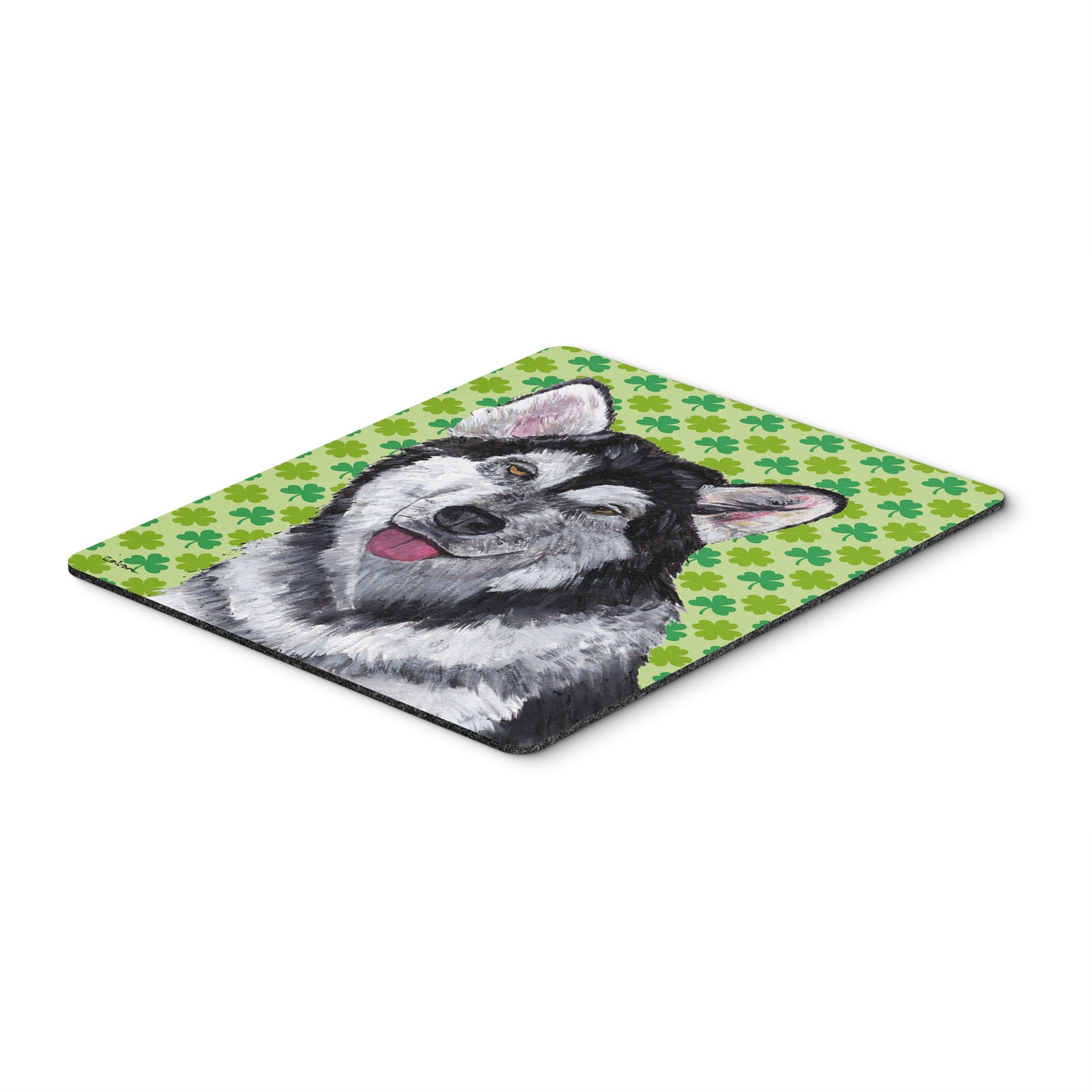 Caroline'S Treasures Alaskan Malamute St. Patrick'S Day Shamrock Mouse Pad/Hot Pad/Trivet (Sc9493Mp)