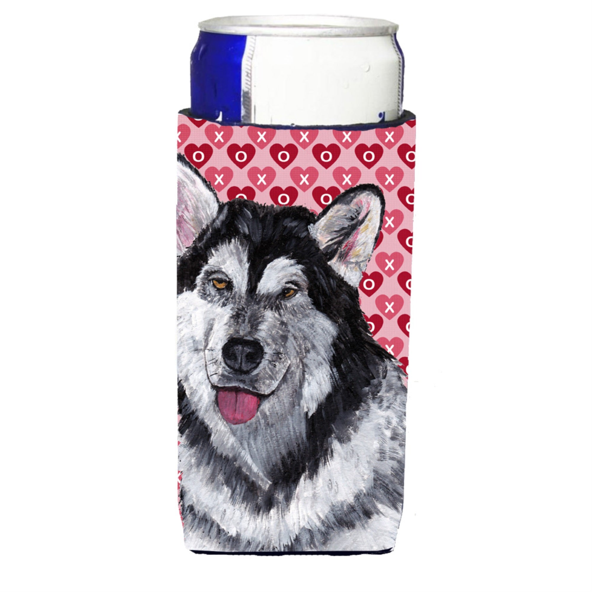 Alaskan Malamute Hearts Love And Valentine'S Day Ultra Beverage Insulators For Slim Cans Sc9494Muk