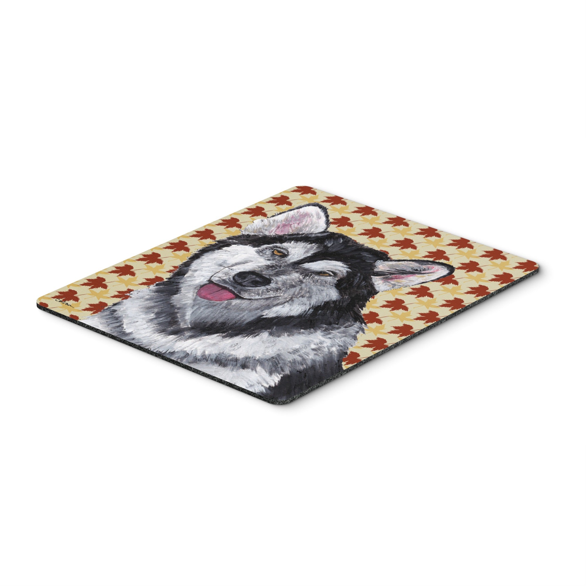 Caroline'S Treasures Alaskan Malamute Fall Leaves Mouse Pad/Hot Pad/Trivet (Sc9495Mp)