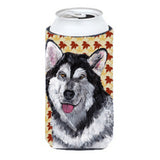 Alaskan Malamute Fall Leaves Tall Boy Beverage Insulator Hugger Sc9495Tbc