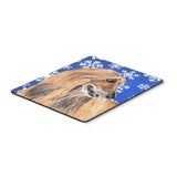 Caroline'S Treasures Afghan Hound Winter Snowflakes Holiday Mouse Pad/Hot Pad/Trivet (Sc9499Mp)