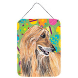 Caroline'S Treasures Afghan Hound Easter Eggtravaganza Wall Or Door Hanging Prints, 16 X 12