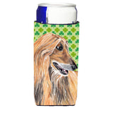 Afghan Hound St. Patrick'S Day Shamrock Ultra Beverage Insulators For Slim Cans Sc9502Muk