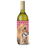 Afghan Hound Hearts Love And Valentine'S Day Wine Bottle Beverage Insulator Hugger Sc9503Literk