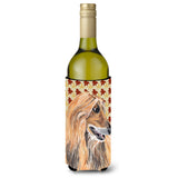 Afghan Hound Fall Leaves Wine Bottle Beverage Insulator Hugger Sc9504Literk