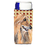 Afghan Hound Fall Leaves Ultra Beverage Insulators For Slim Cans Sc9504Muk