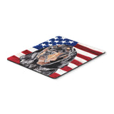 Caroline'S Treasures Coonhound Black & Tan Usa American Flag Mouse Pad/Hot Pad/Trivet (Sc9511Mp)