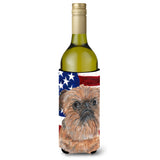 Brussels Griffon Usa American Flag Wine Bottle Beverage Insulator Beverage Insulator Hugger